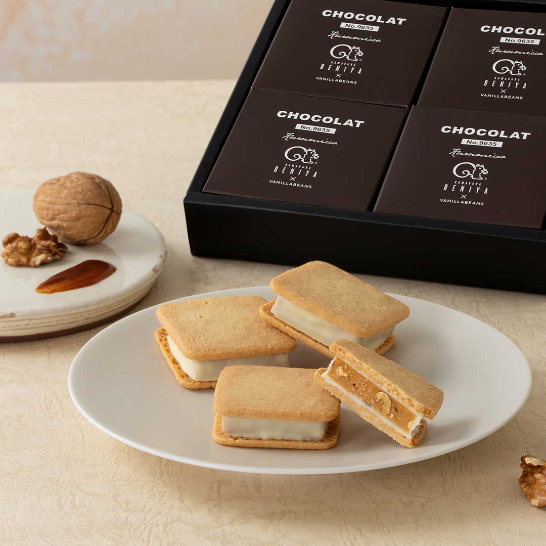 鎌倉紅谷×VANILLABEANS｜ショーコラ クルミッ子・ショーコラ ノーブルレザン